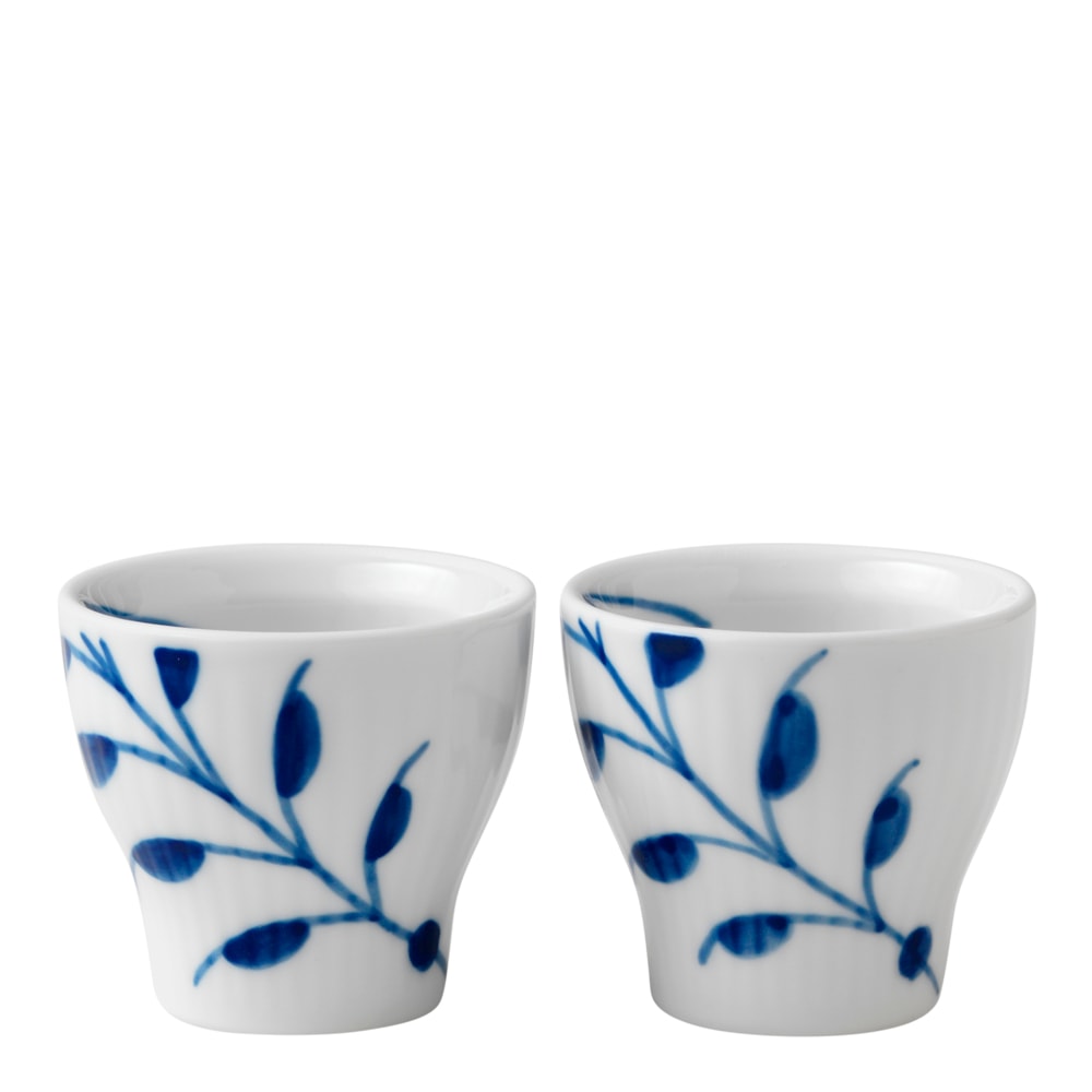 Blue Fluted Mega Äggkopp 2-pack