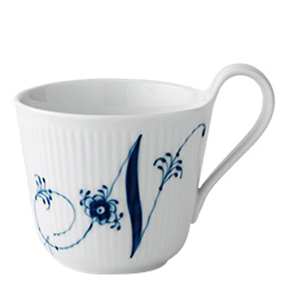 Blue Fluted Pl Alphabet Mugg 33 cl N