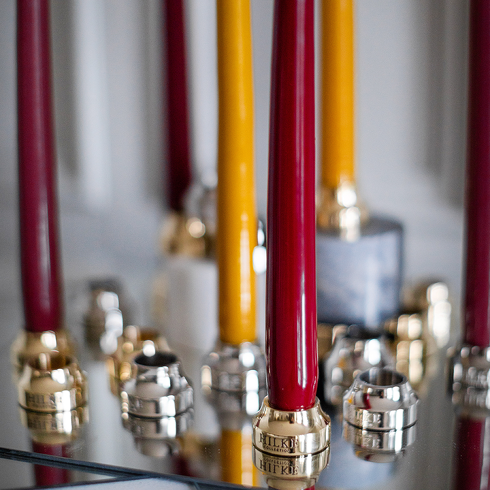 Herrgårdsljus 30 cm 6-pack Senap