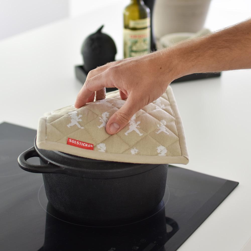 Grytlapp 22x22 cm Sand