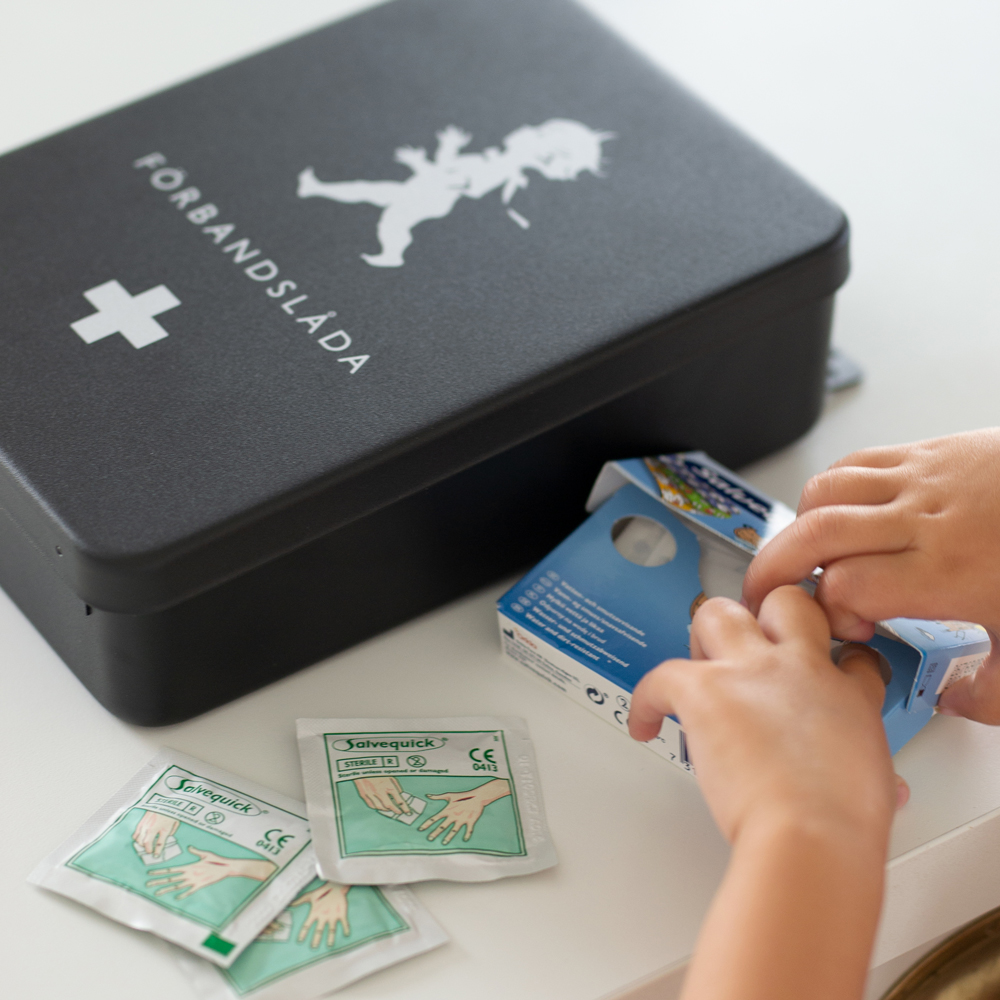 Förbandslåda / Medicinskåp Svart