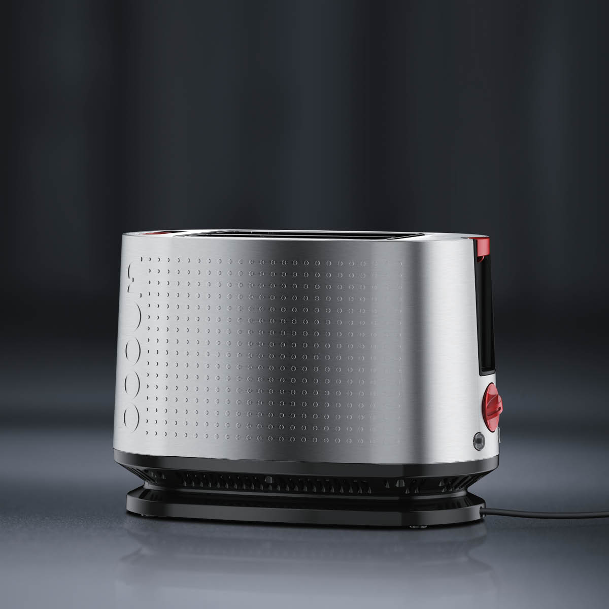 Bistro brödrost 2 skivor matt stål