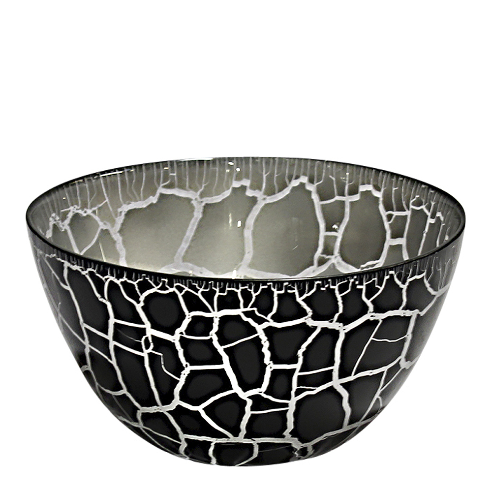 Croco Skål 17 cm Svart/Silver