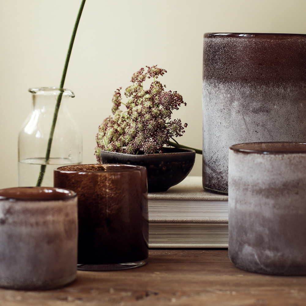 Frost Ljuslykta 12x12 cm Brown