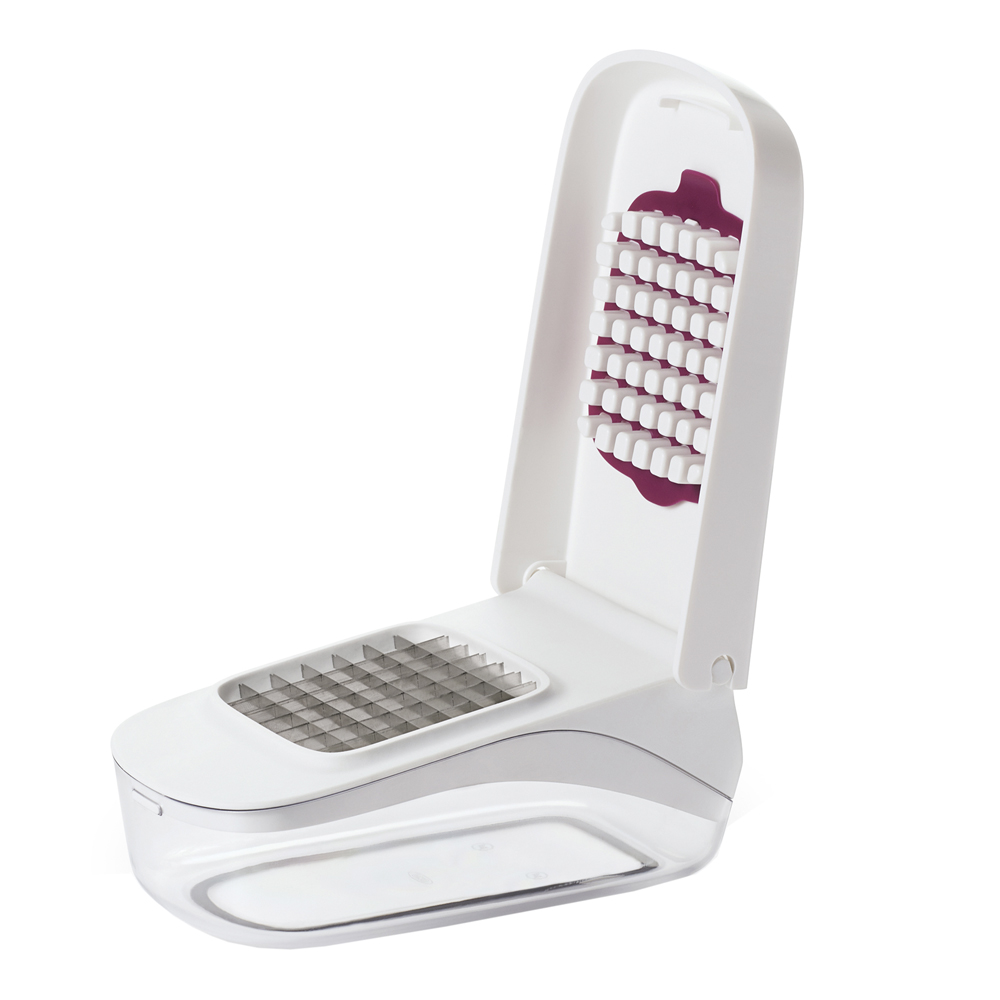 Grönsakshackare med behållare