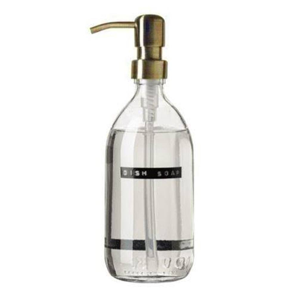 Diskmedel med pump 0,5 L Mässing/Klar