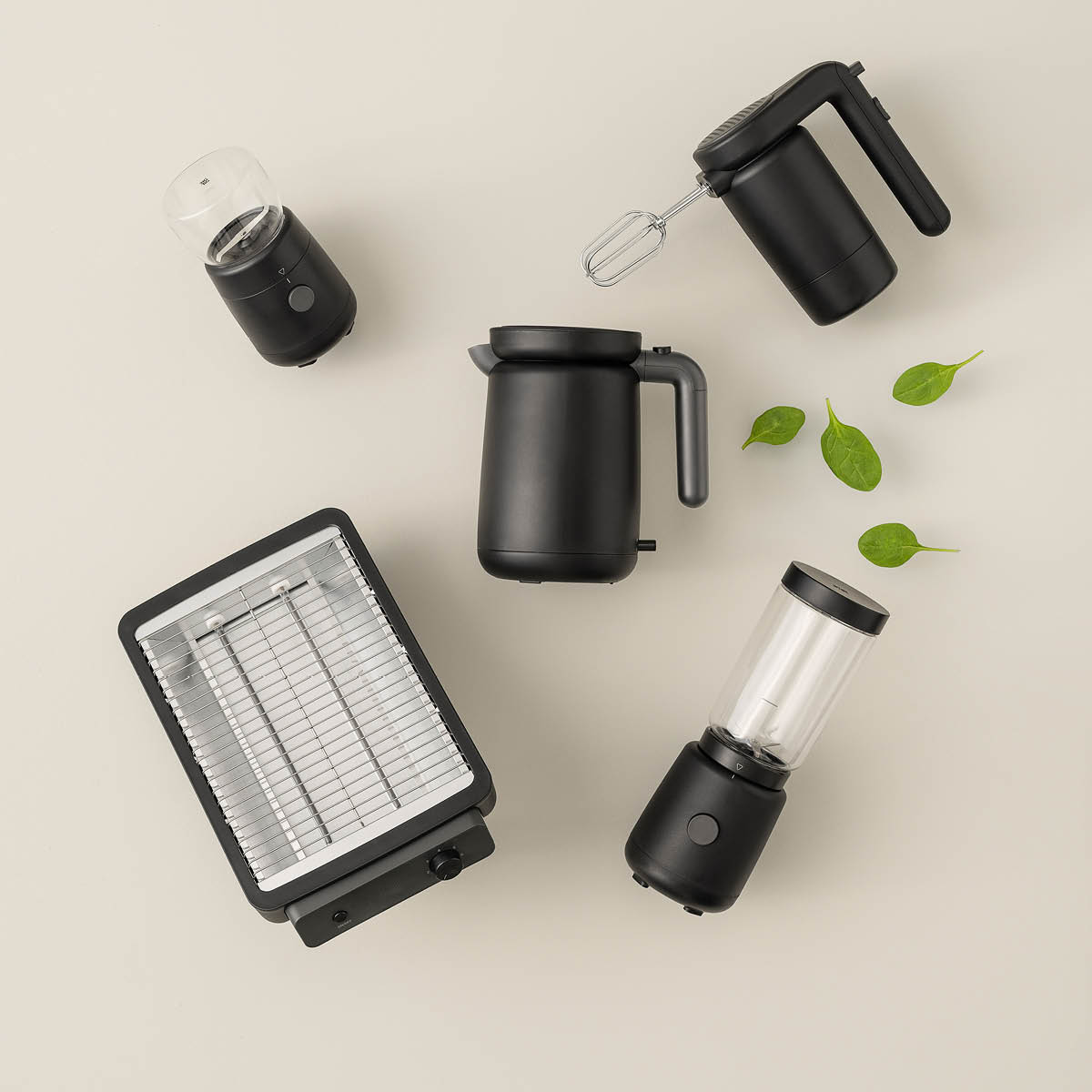 Foodie Vattenkokare 1 L Svart