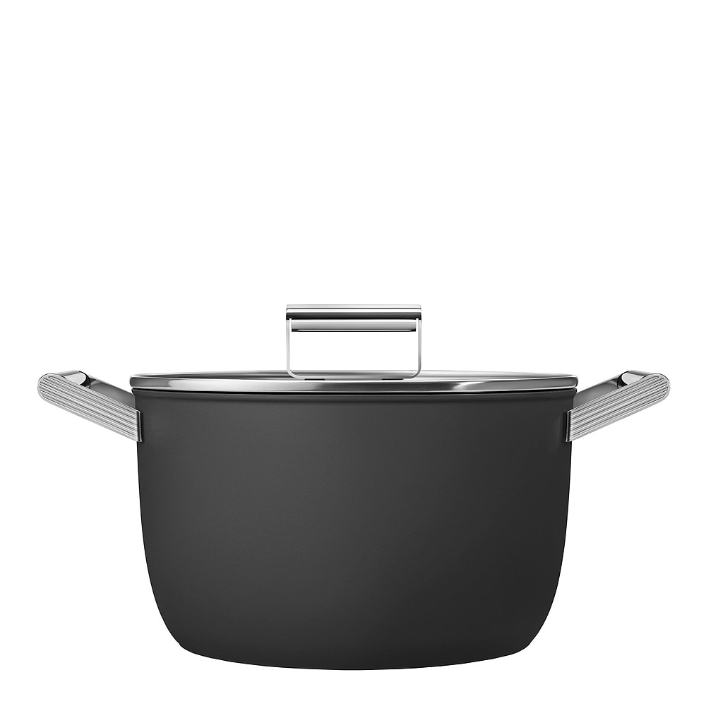 Smeg 50's Style Kastrull Lock 26 cm Svart