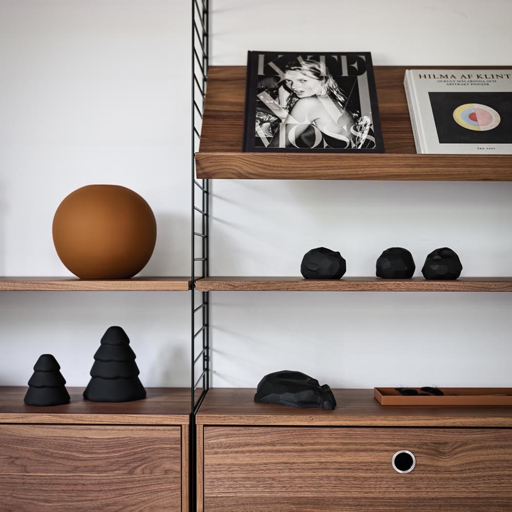 Snowy Julgran 10 cm Svart