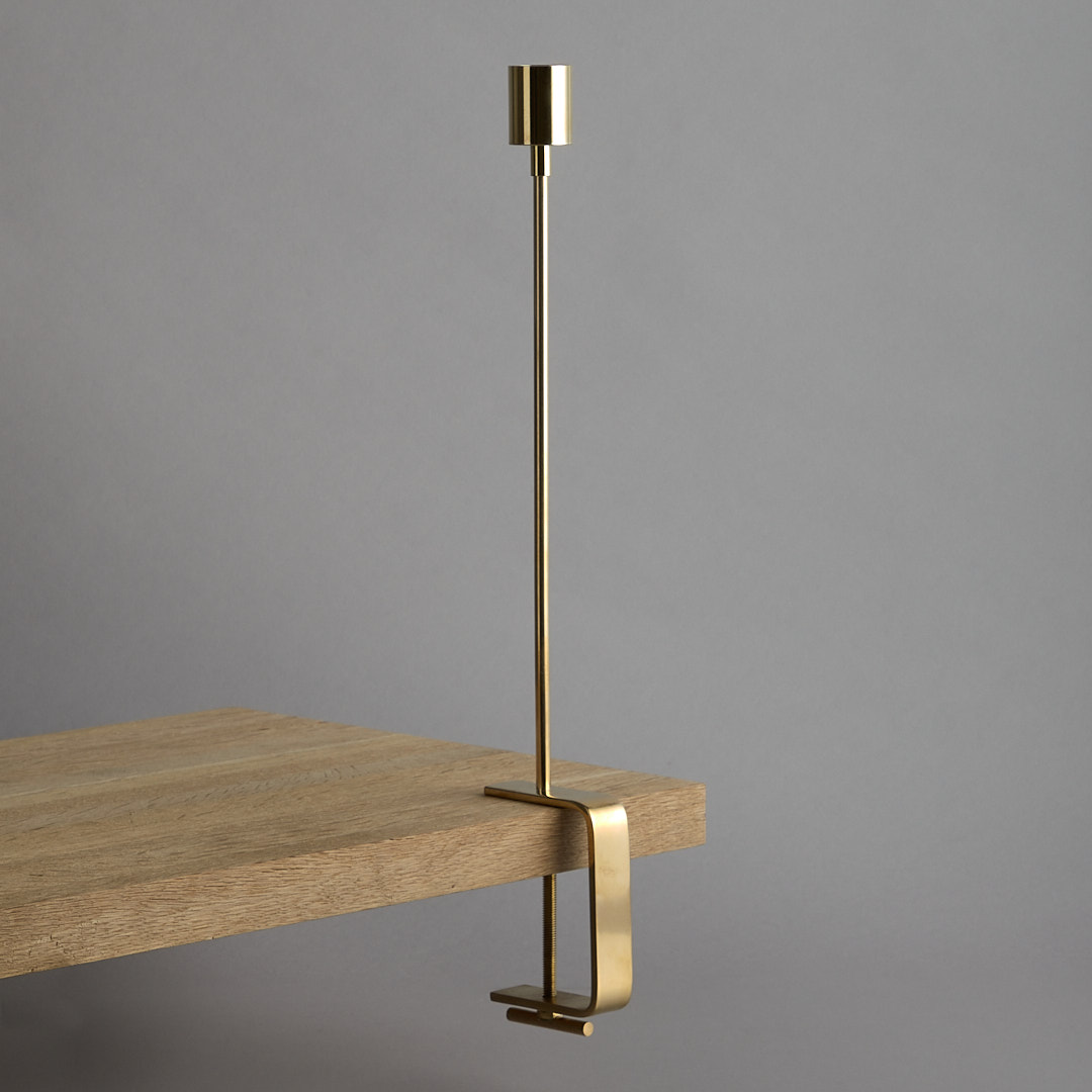 Malte Strömberg hög ljushållare i mässing