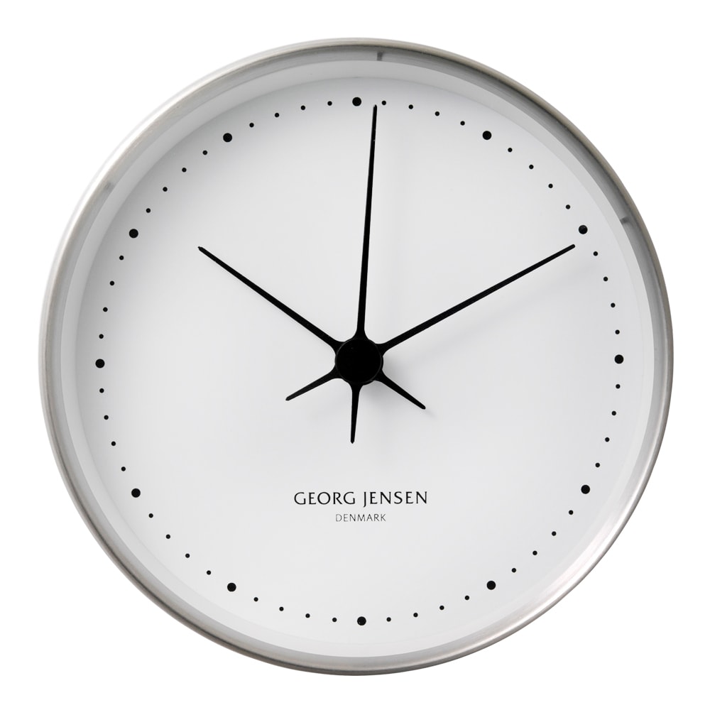 Henning Koppel Klocka 10 cm Stål/Vit