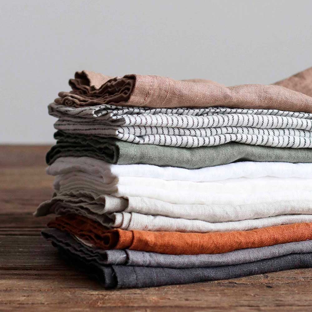 Lin Servett 45x45 cm Vit