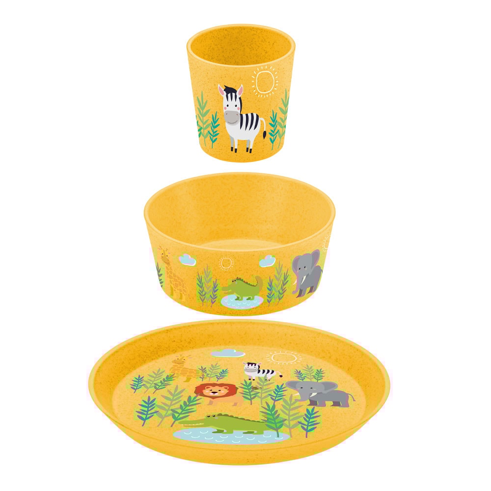 Connect Servis 3 delar Tallrik Skål Mugg Afrika