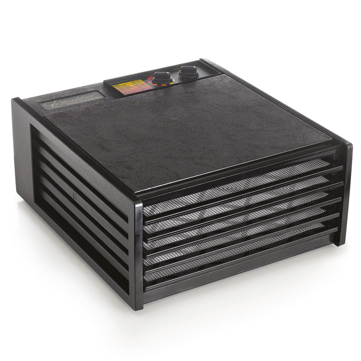 Mattork m/5 hyller 43 cm svart