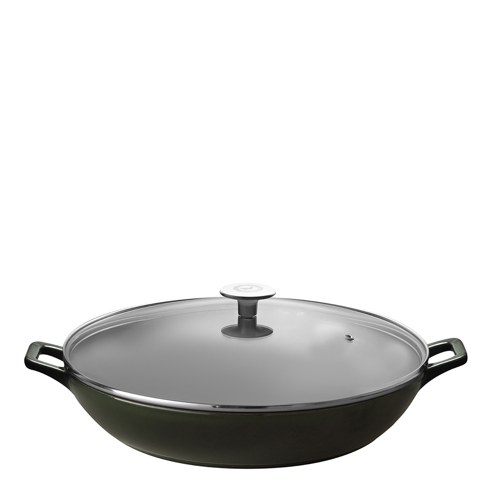 Stenfors Buffetgryta med glaslock 3 L Grön