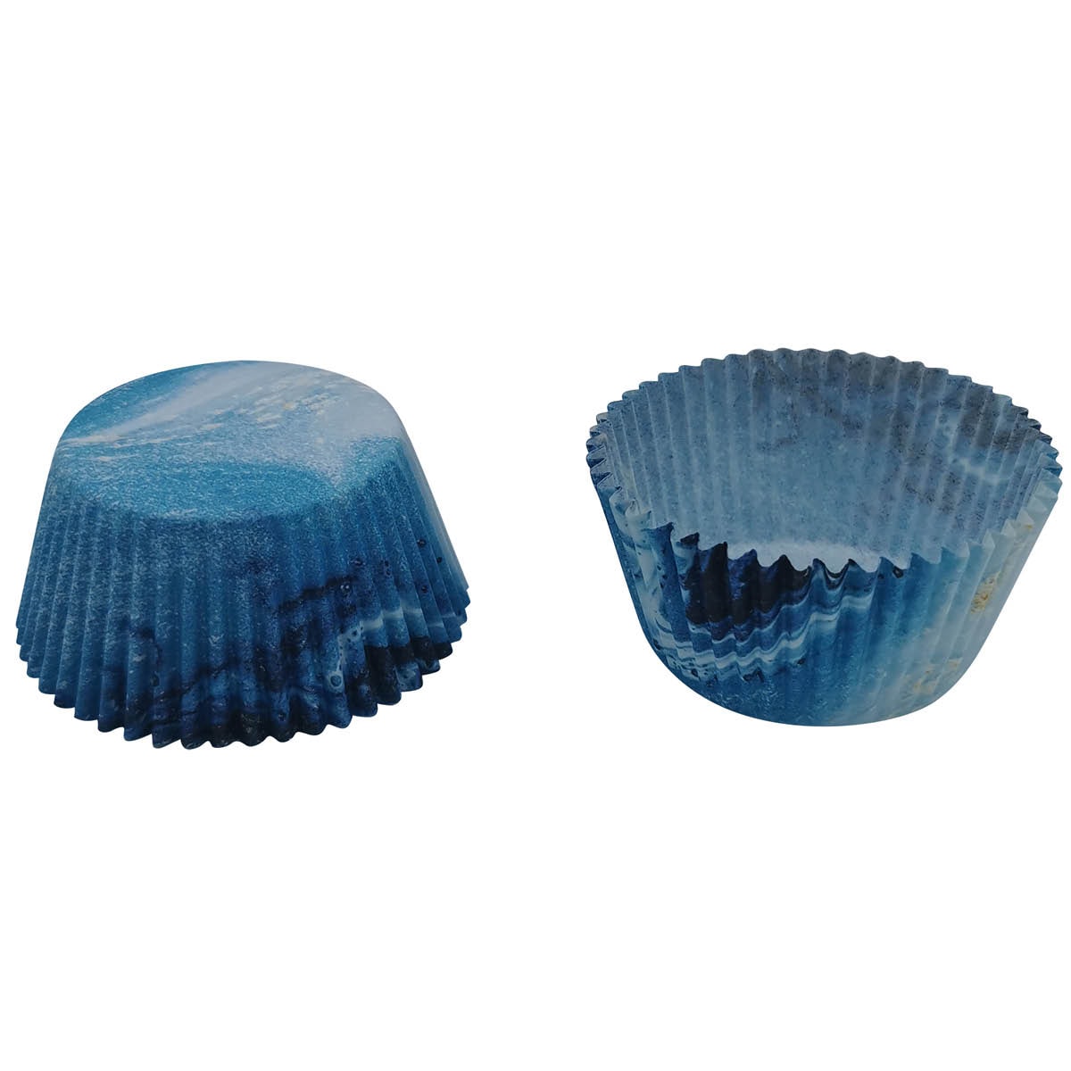 bAYk Muffinsform 7x5x3,5 cm 50-pack Blå/Vit