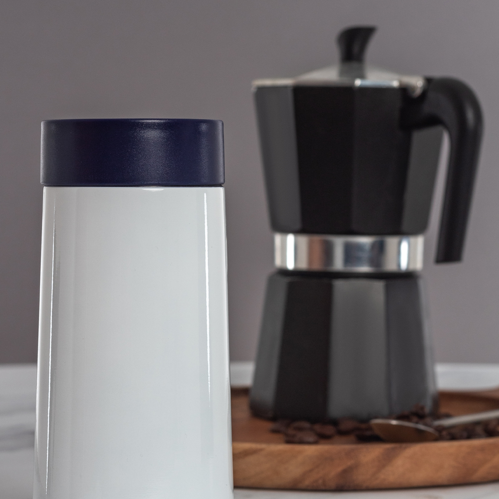 Skittle Travel Mug 24cl White & Indigo