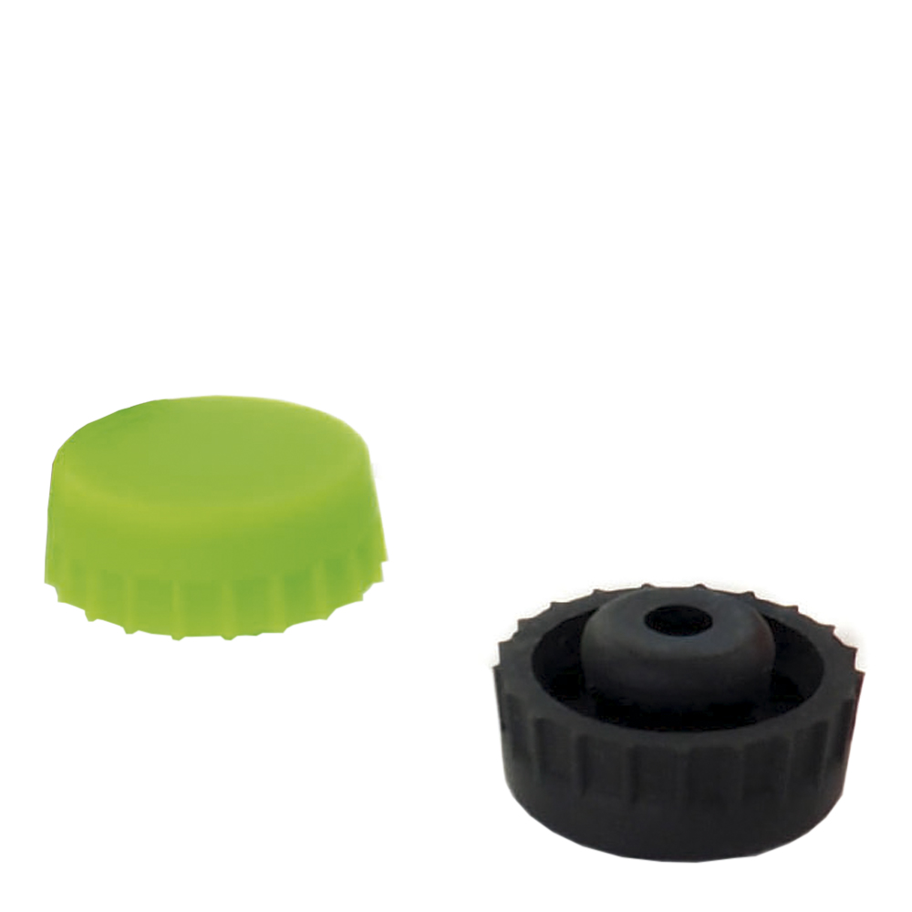 Beer Stopper SilIkon 2-pack Svart/Grön