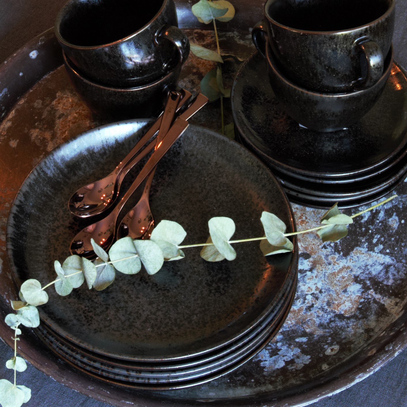 Mörke Tallrik 21 cm Svart