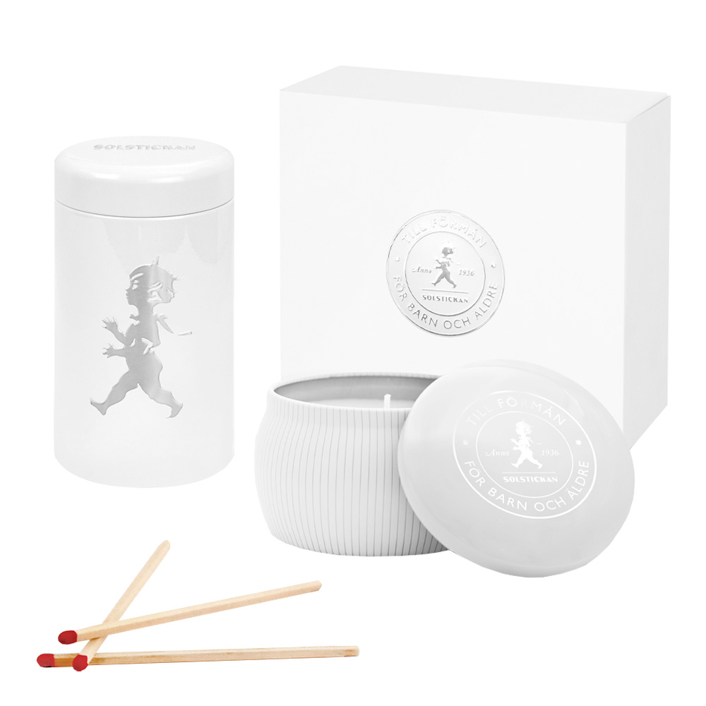 Presentförpackning Doftljus+Tändsticksrör Eukalyptus