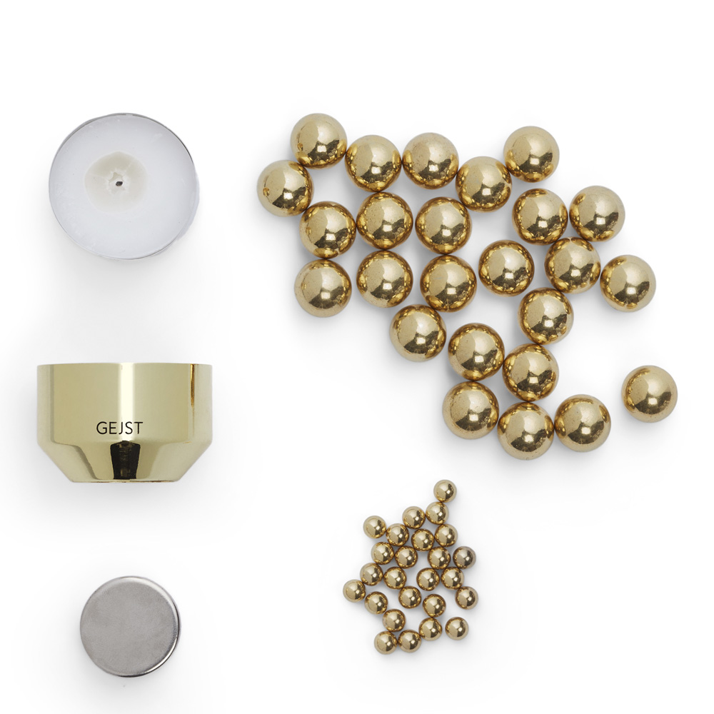 Molekyl Värmeljus Magnetkulor 4,3 cm Svart