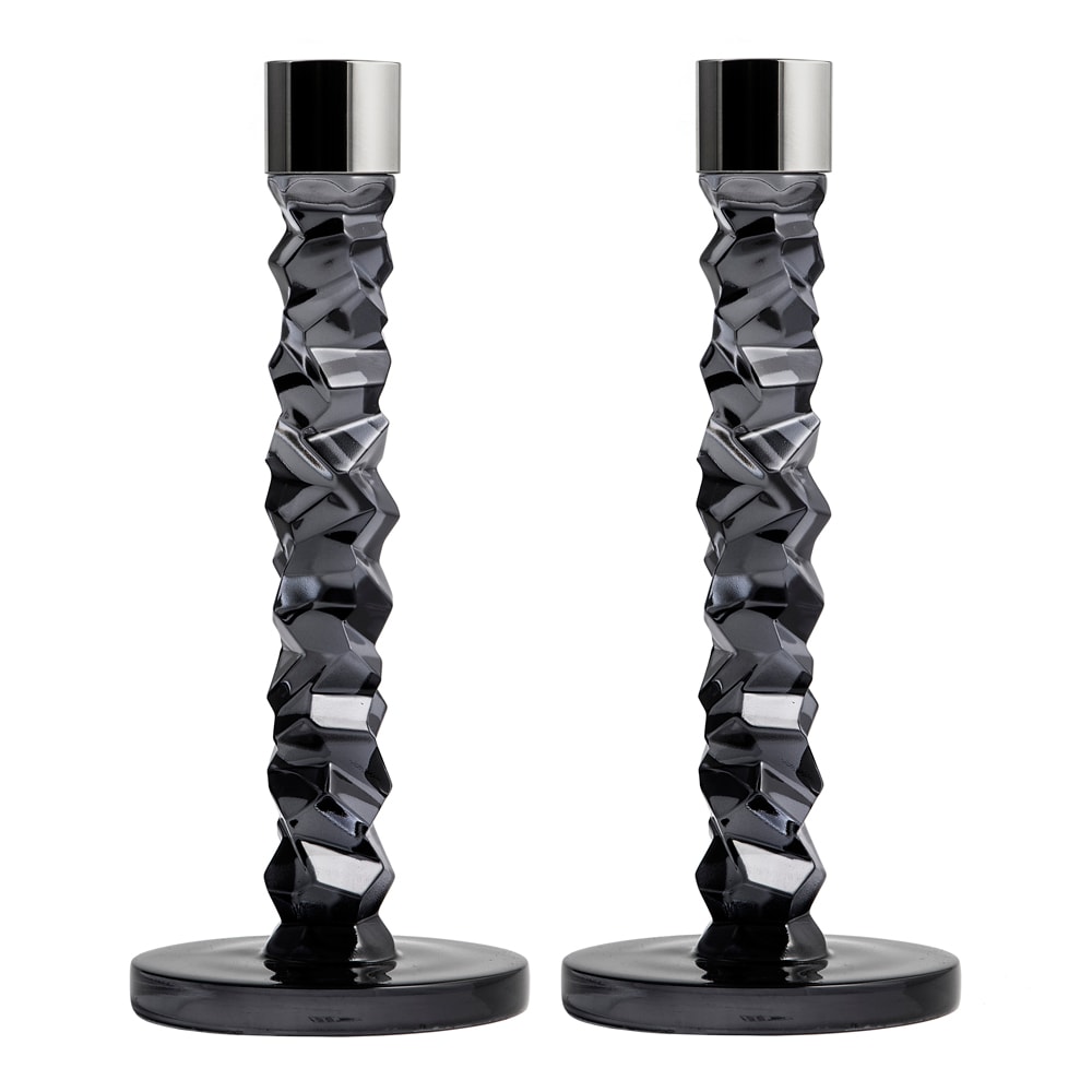 Carat Ljusstake 24,2 cm 2-pack Antracit