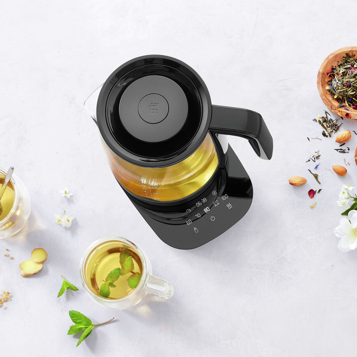 Enfinigy Vattenkokare Glaskanna Svart