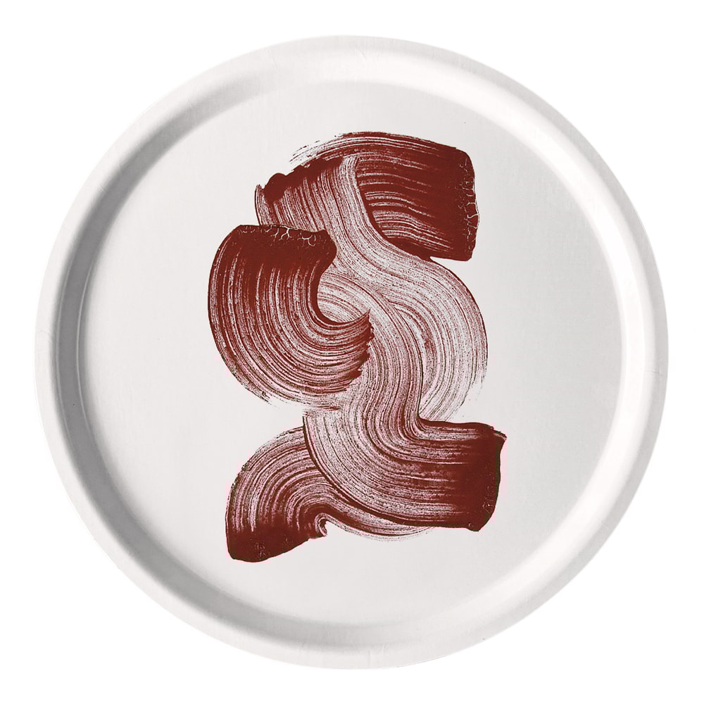 Bricka Rund 31 cm Swedish Red