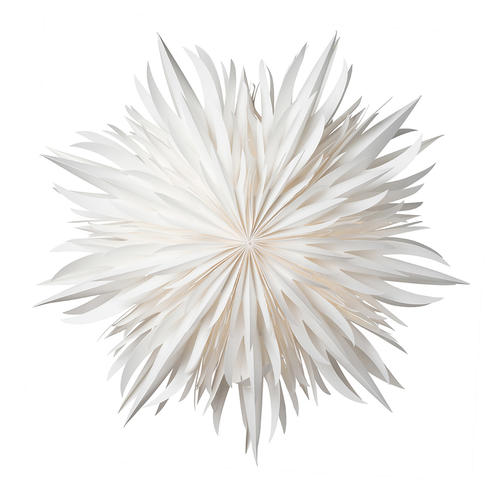 Eldig Julstjärna 52 cm Vit