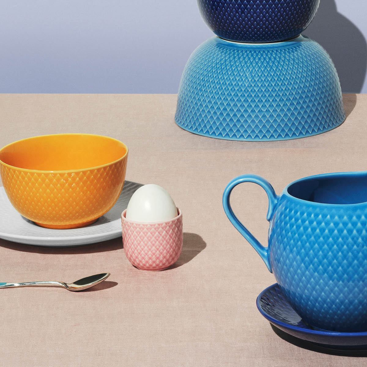 Rhombe Color Äggkopp 5 cm Rosa