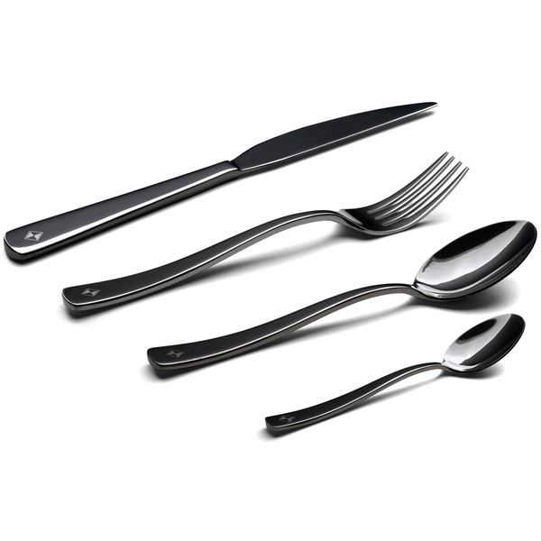 Tokyo Gunmetal Bestickset 16 delar Svart