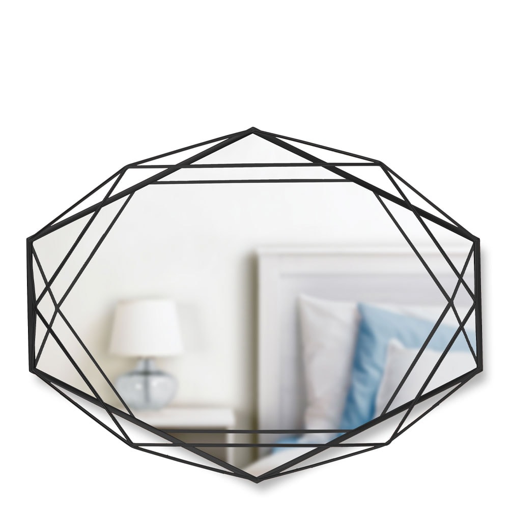 Prisma Väggspegel 43x3 cm Svart