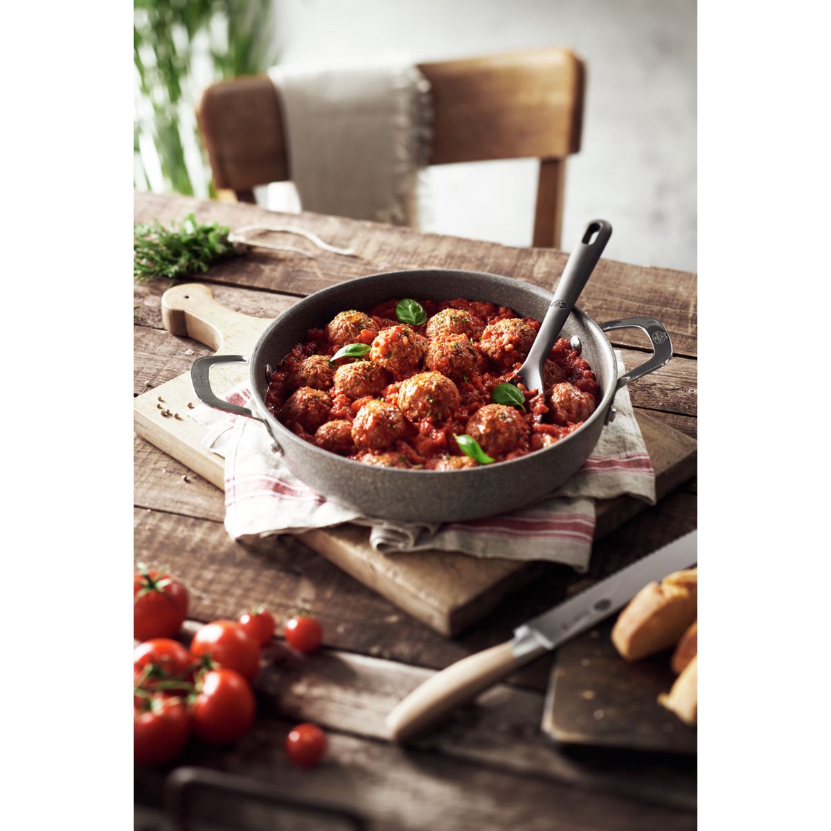 Salina Ti-X Traktörpanna/Glaslock 28 cm 2 handtag