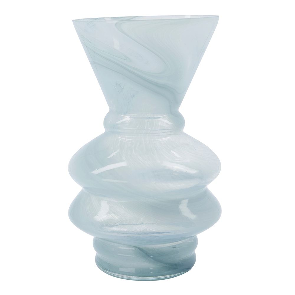 Viel Vas 25x16 cm Isblå