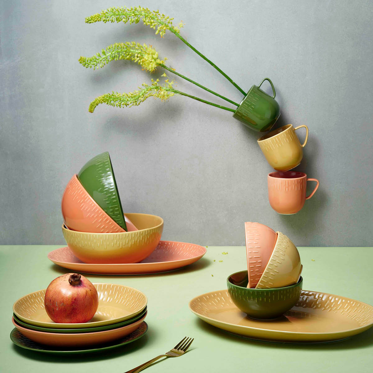 Confetti Mugg 35 cl Oliv