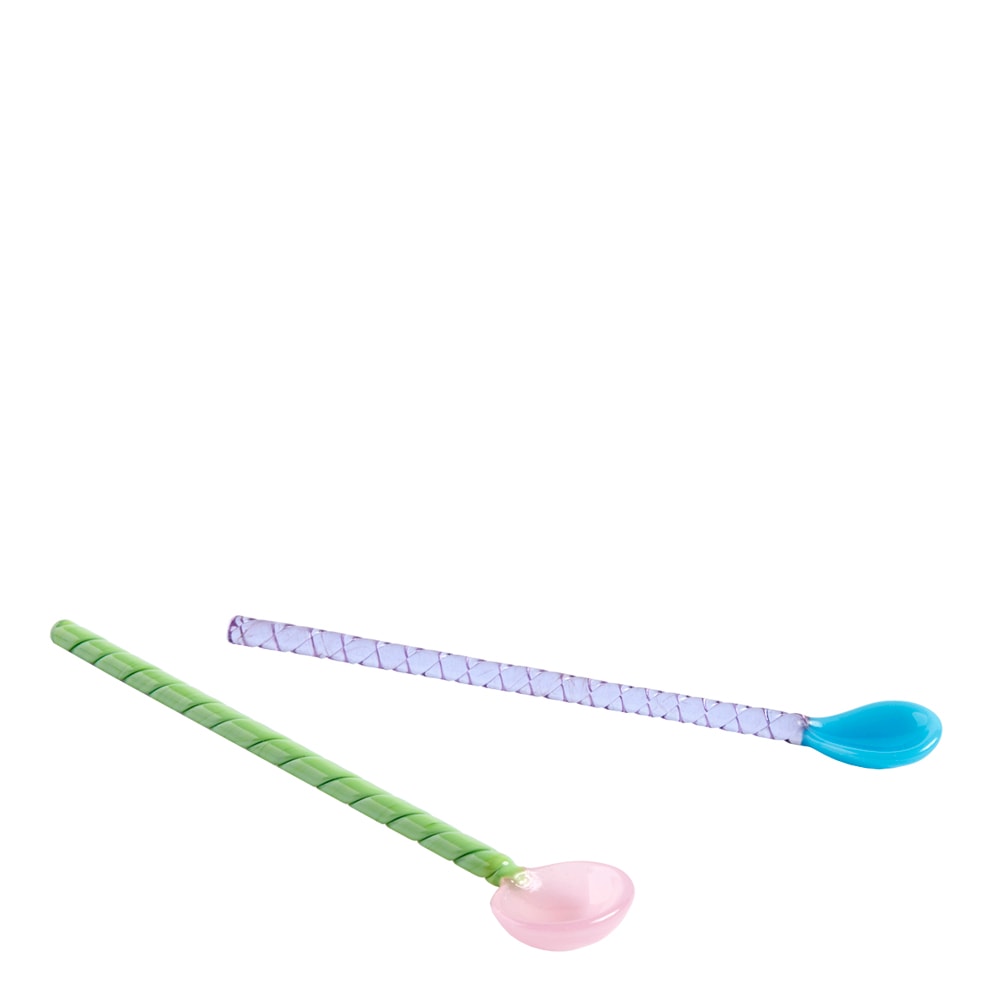 Twist Glassked 17,5 cm 2-pack Turkos/Rosa