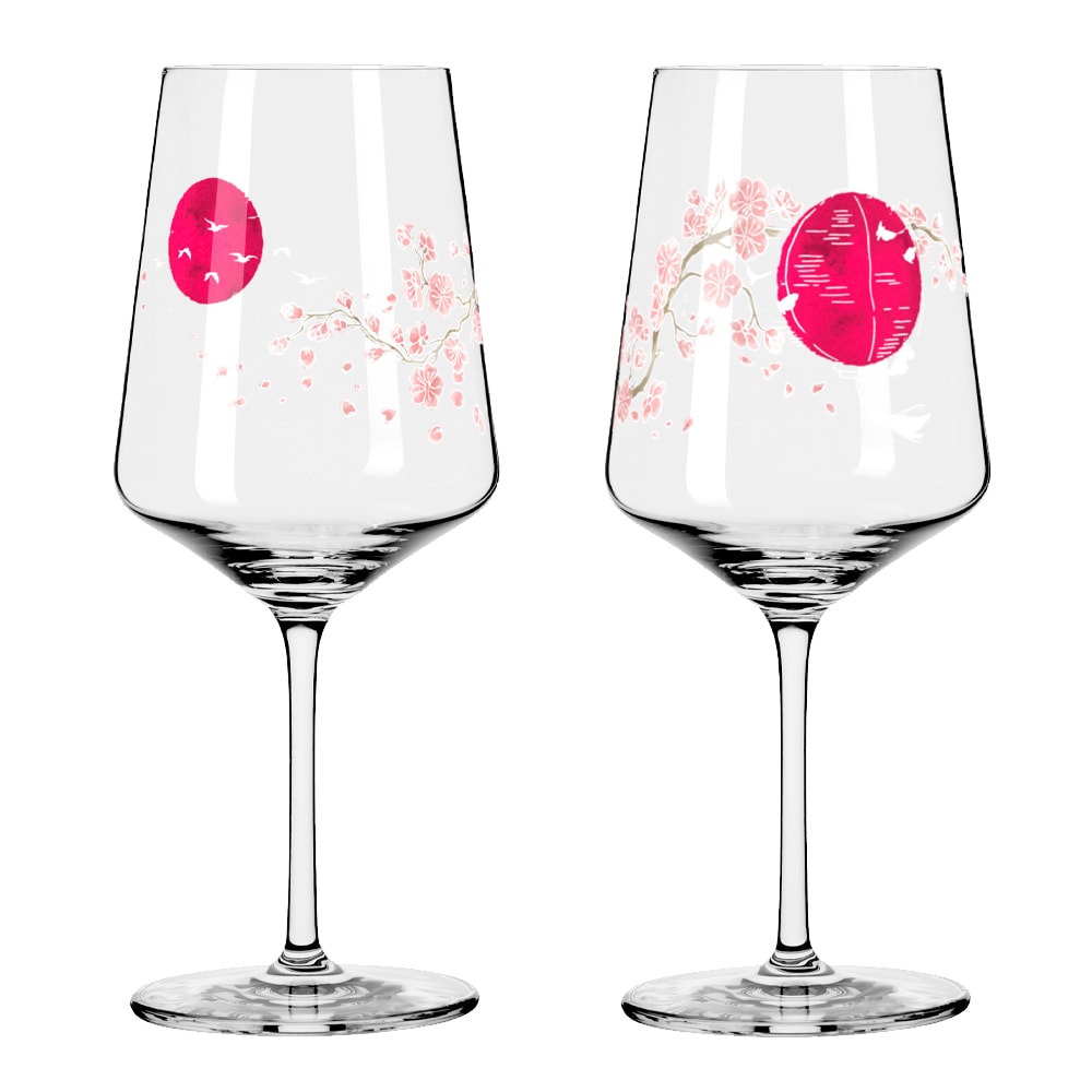 Sommersonett Vinglas NO: 13 & 14 2-pack Rosa