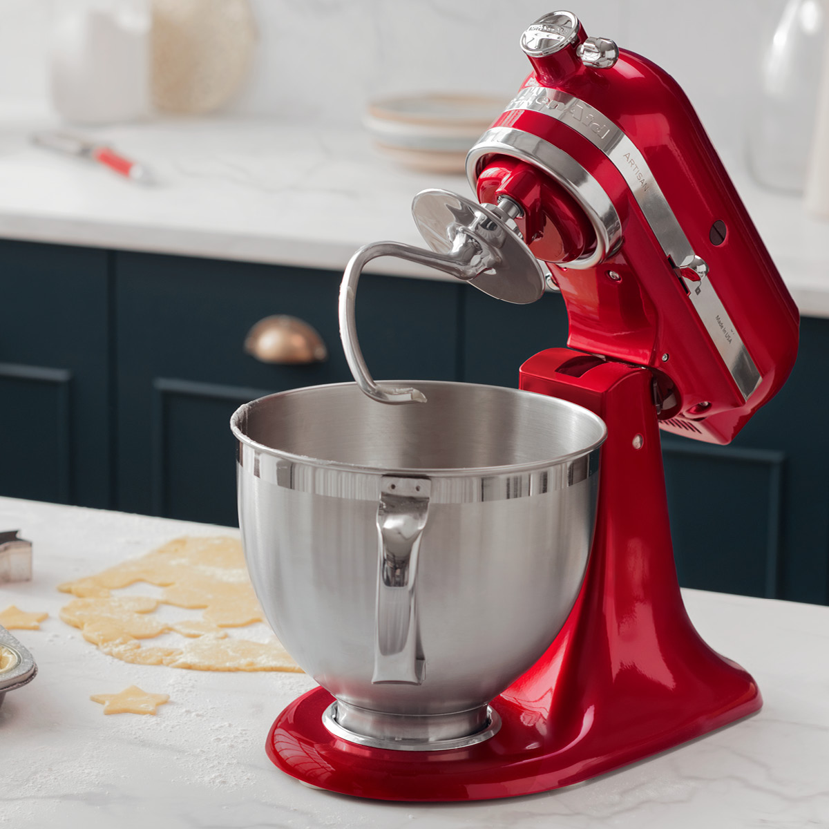 KitchenAid Artisan K&ouml;ksmaskin 5KSM175 4,8 L R&ouml;d Metallic