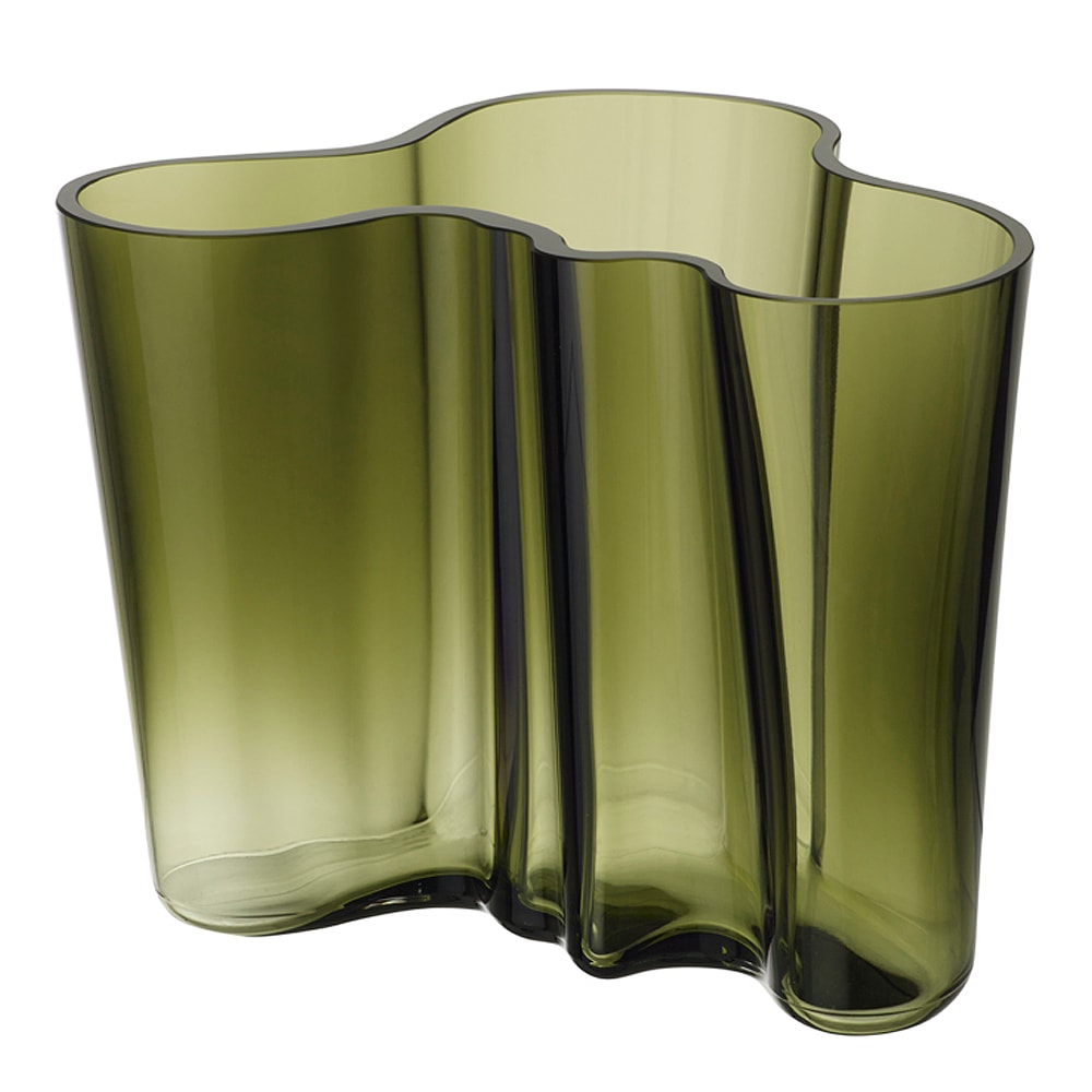 Alvar Aalto Collection Vas 16 cm Mossgrön