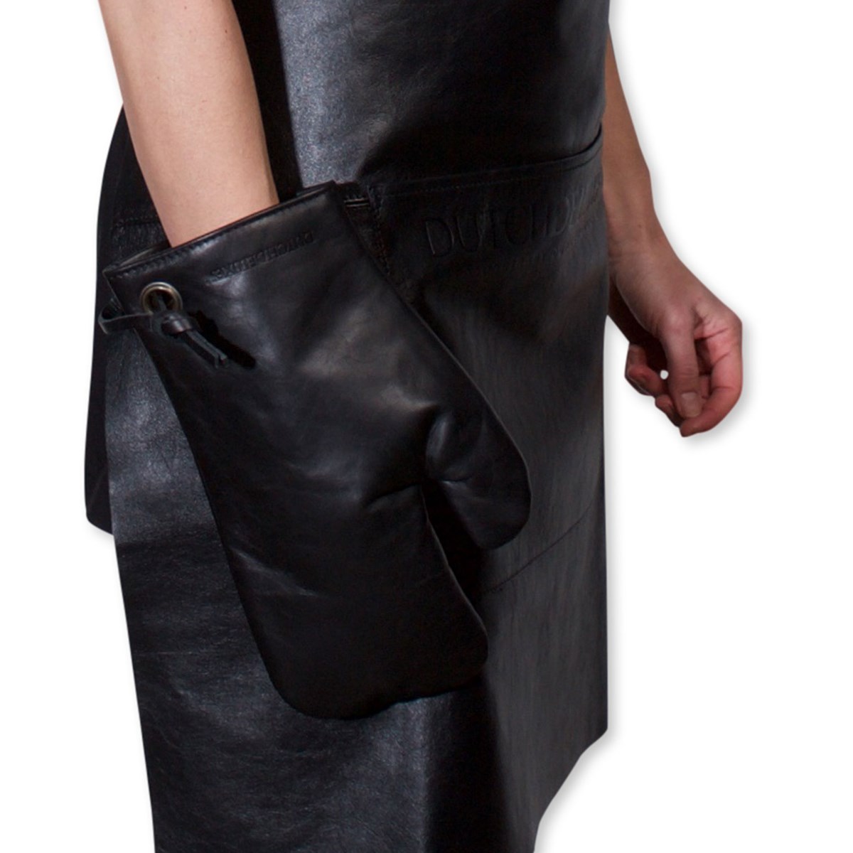 Grytvante L&auml;der Svart