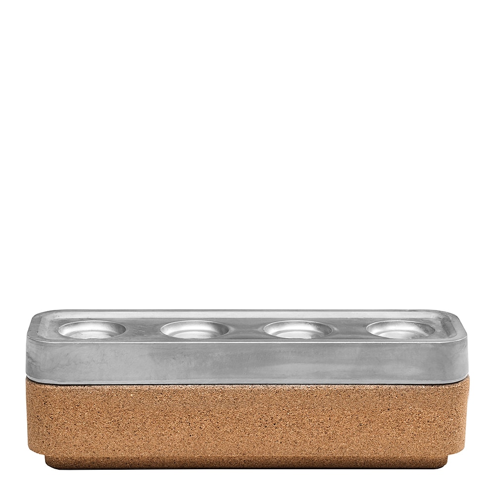 Låda till Stumpastaken lång 4 ljus Natur