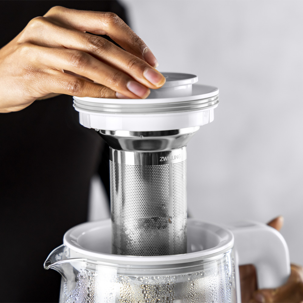 Enfinigy Vattenkokare Glaskanna Silver