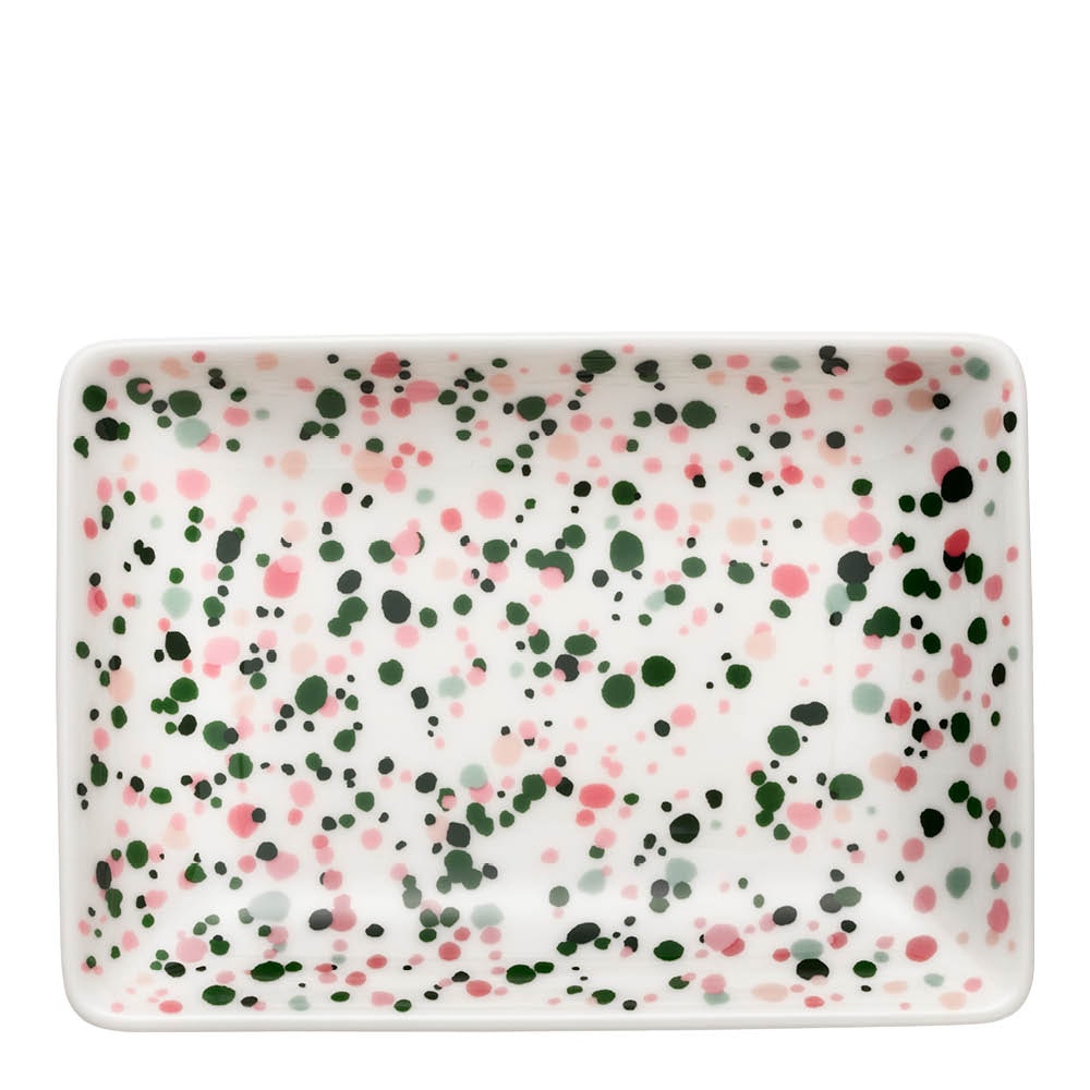 OTC Tallrik 10x15 cm Helle Rosa/Grön