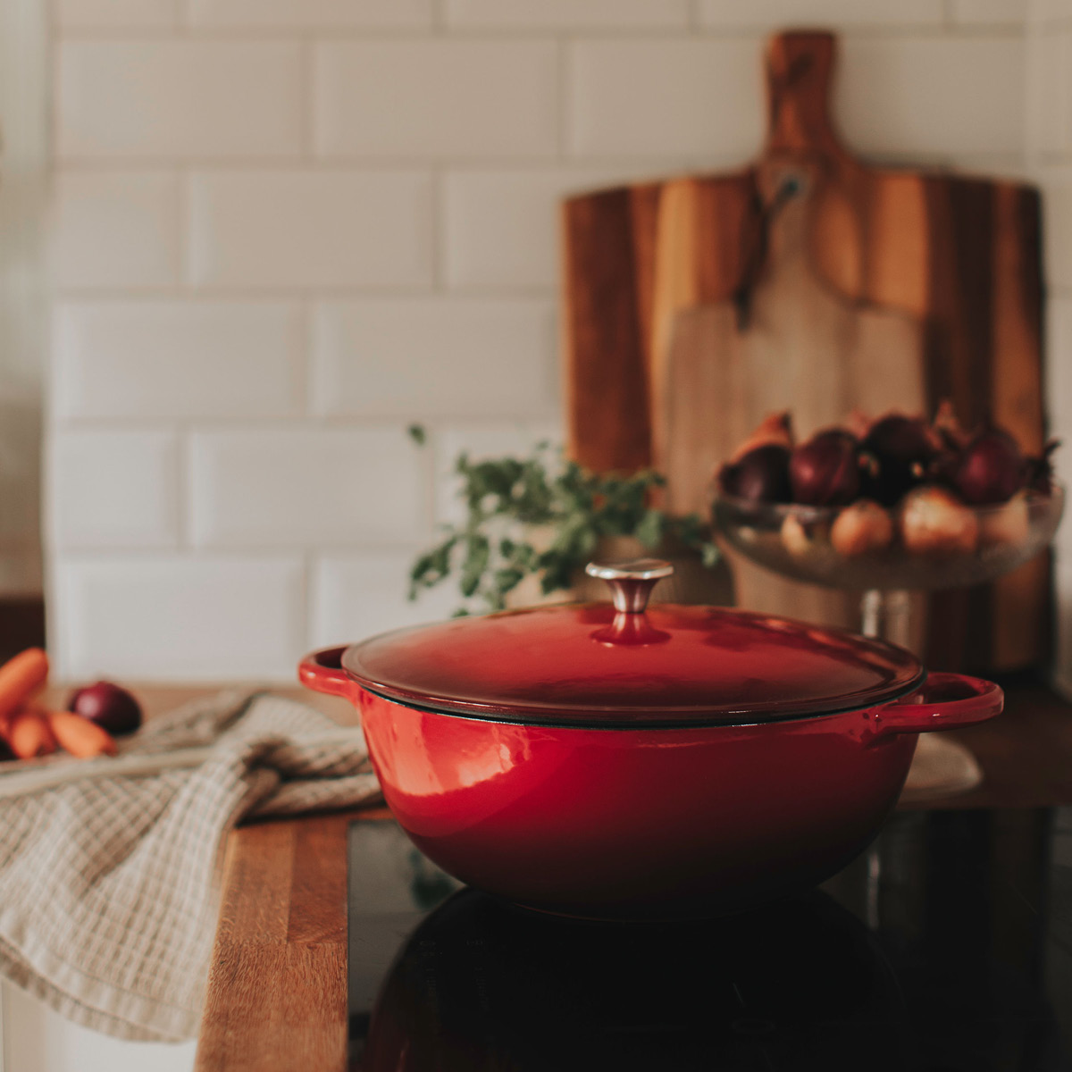 Gitty Gjutjärnsgryta 7 L Röd