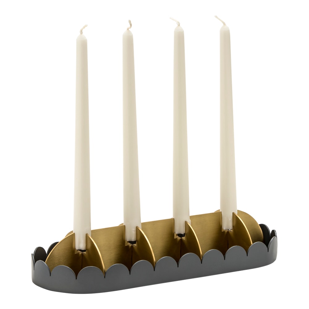 Fira Adventsljusstake 34x15 cm Mässing