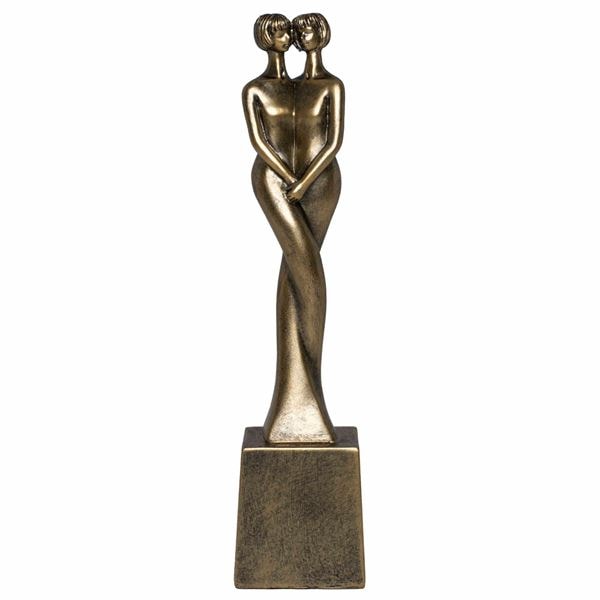 Stjärntecken Tvillingarna 23 cm Bronsfärgad