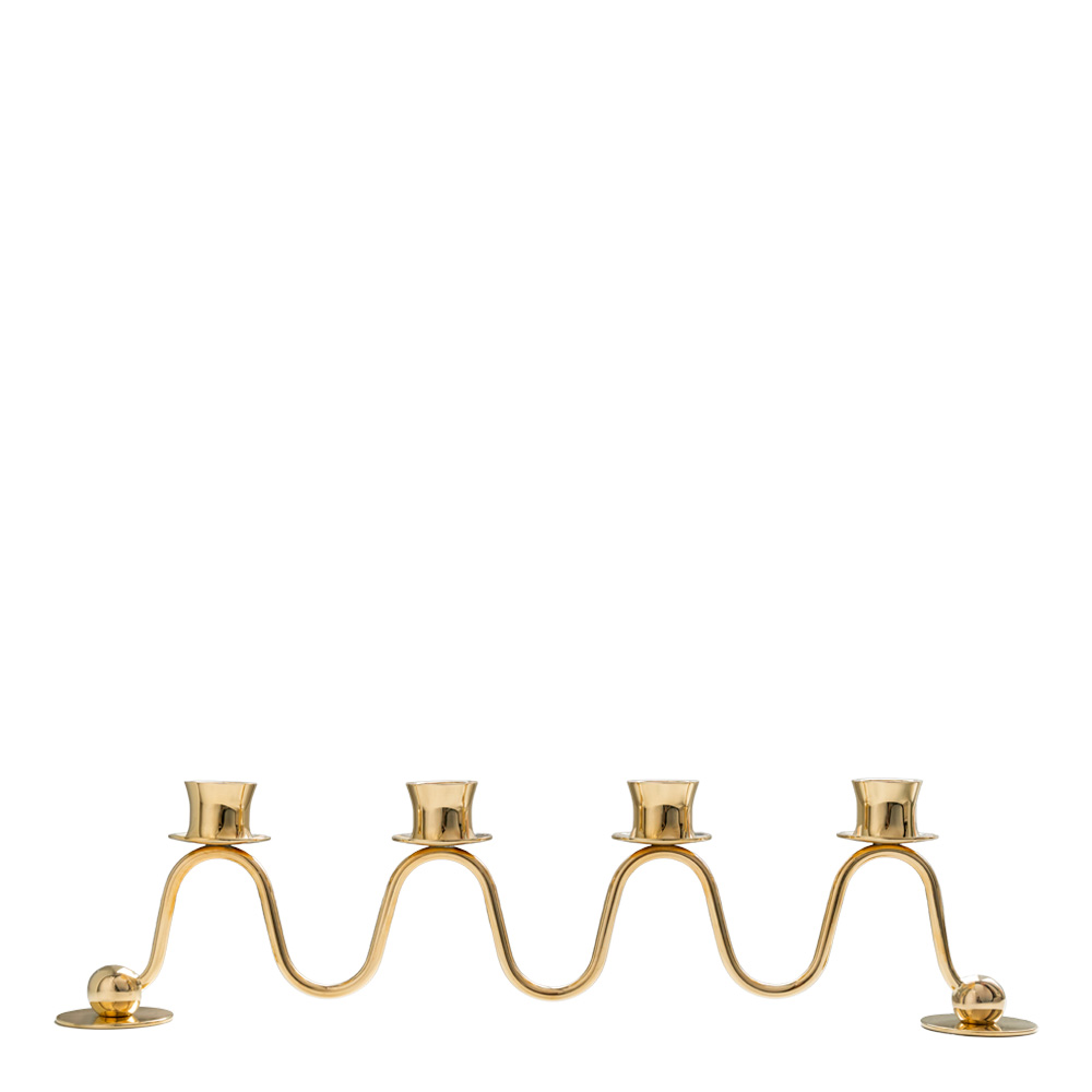 Lignano Sabbiadoro 4 Ljusstake 39 cm Guld