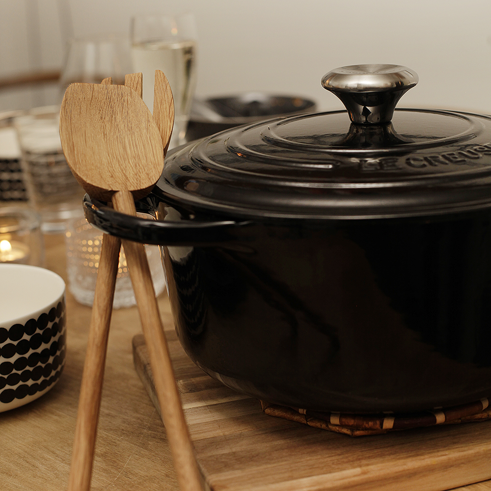 Signature Gjutjärnsgryta rund 24 cm 5 L Svart