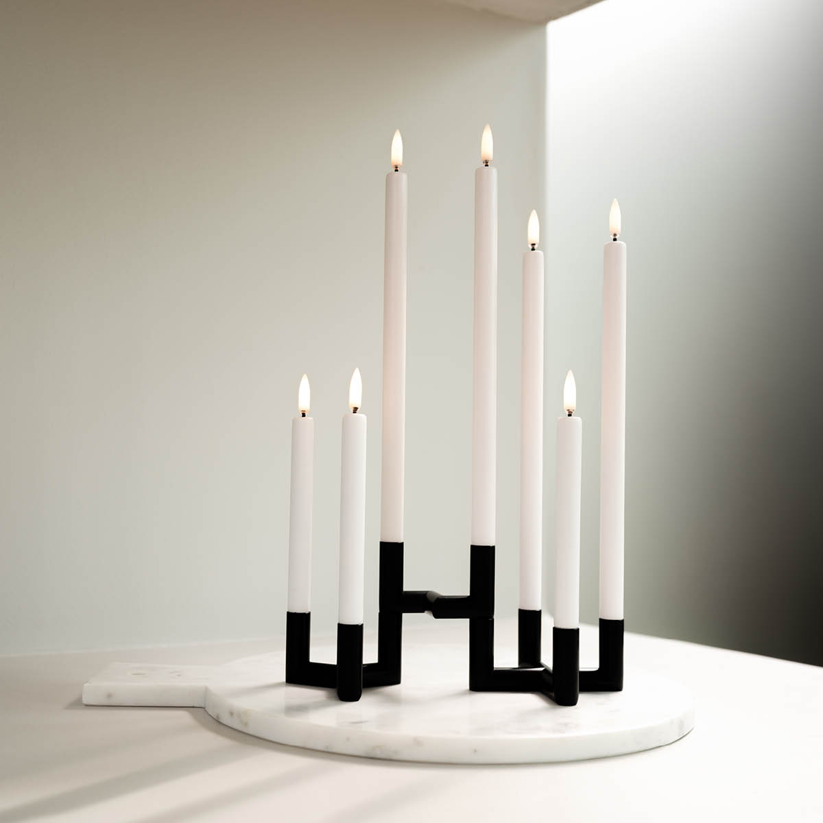 Matrix Ljusstake 2-armad 7,5 cm Svart