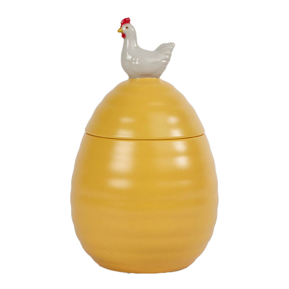 Ellen Hönburk med lock 11 cm Gul